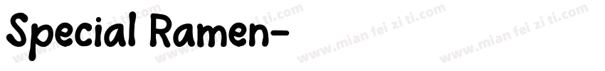 Special Ramen字体转换